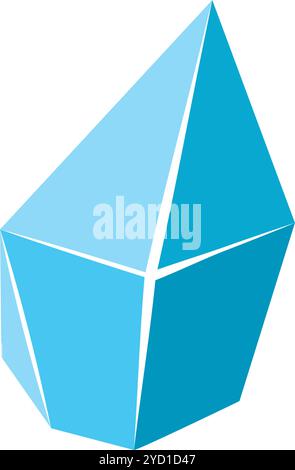 Geometric colored crystal structure abstract Vector Stock Vector Image ...