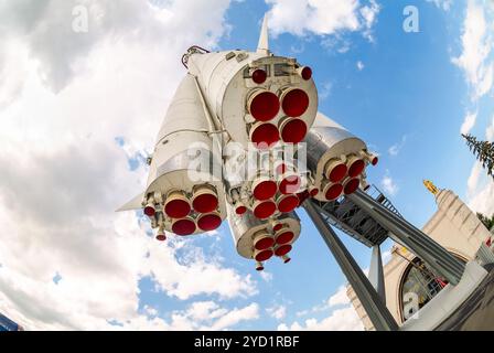 Nozzles of rocket engines launch vehicle East Stock Photo