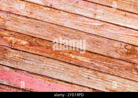 Rough wooden boards with cracks as background Stock Photo