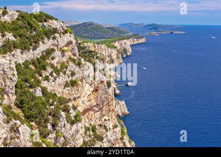 Cliffs of Telascica nature park on Dugi Otok island Stock Photo