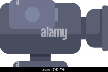 Modern security camera is monitoring, providing safety and security for homes and businesses Stock Vector