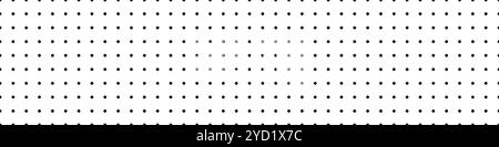 Seamless dot grid pattern with notebook texture. Geometric background for bullet journal. Flat vector illustration isolated on white background. Stock Vector