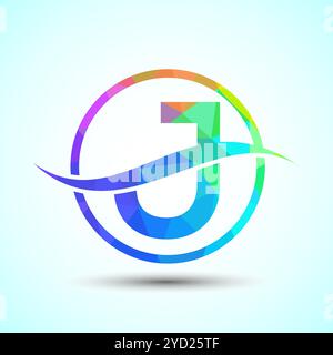English alphabet with swoosh or ocean wave logo design. Graphic ...