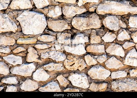 Weathered old stone wall as creative background texture. Natural stone ...