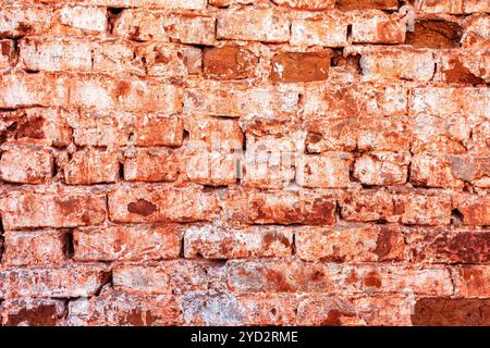 Red brick wall as background texture Stock Photo