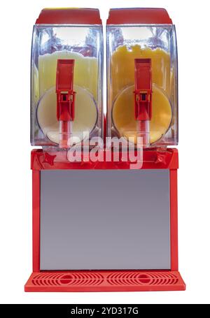 A Slushy Drinks Machine, Isolated On A White Background Stock Photo