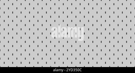 Peg board perforated texture background material with circle holes seamless pattern. Stock Vector