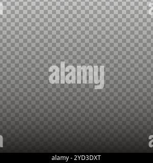 Gradient checkered background. Transparent grid design. Black to grey transition. Vector pattern illustration. Stock Vector