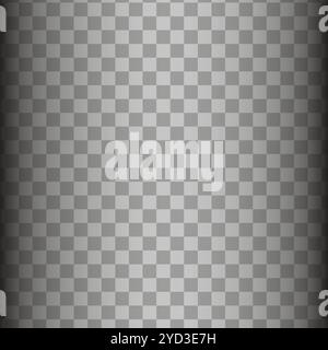 Gradient checkered background. Smooth shading effect. Light to dark transition. Stock Vector