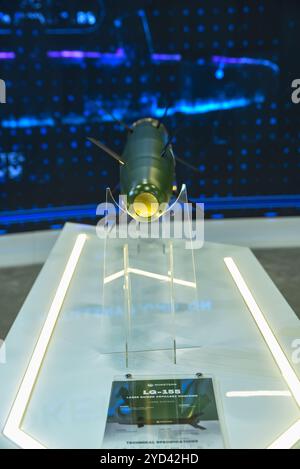 ROKETSAN to Debut LG-155 Laser-Guided Artillery Round, LG-155 155 mm laser-guided artillery ammunition will be exhibited for the first time at SAHA EX Stock Photo