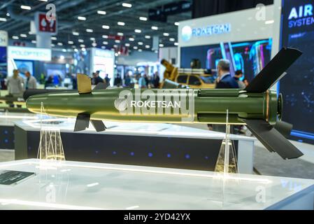 ROKETSAN to Debut LG-155 Laser-Guided Artillery Round, LG-155 155 mm laser-guided artillery ammunition will be exhibited for the first time at SAHA EX Stock Photo