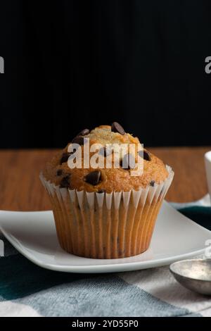 Chocolate chip muffin Stock Photo