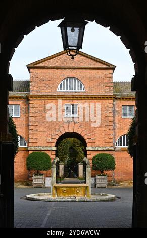 water feature at houghton hall, norfolk Stock Photo