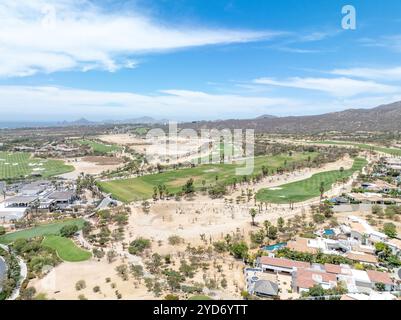 Aerial view of golf course on in Los Cabos, Cabo San Jose, Mexico Stock Photo