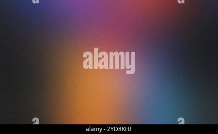 Grainy textured abstract background with a colorful gradient Stock Photo