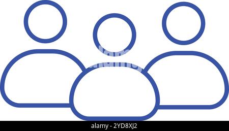 community line icon Stock Vector