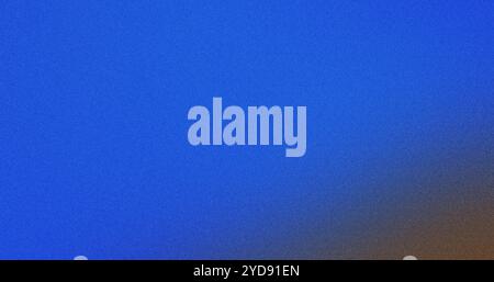 Blue background with a grainy texture fading to dark brown Stock Photo