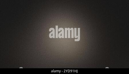 Abstract grainy background featuring a radial gradient, fading from the center to a dark black shade Stock Photo