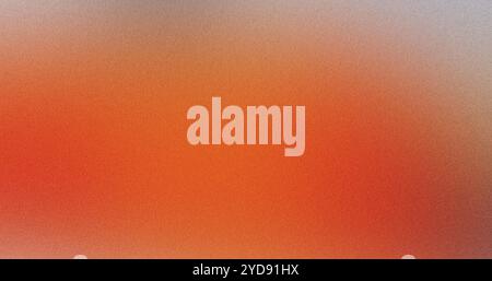 Grainy texture orange and grey gradient background Stock Photo