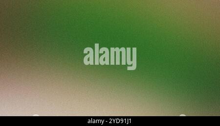 Green gradient background fading to beige with grainy texture Stock Photo