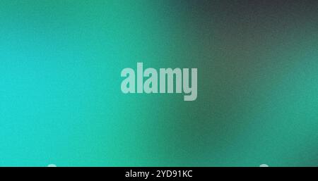 Grainy textured abstract background with a turquoise and grey gradient Stock Photo