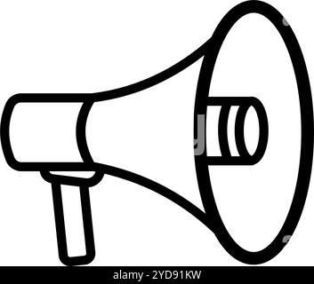 megaphone laudseaker - simple vector icon  Stock Vector