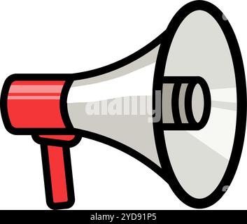 megaphone laudseaker - simple vector icon  Stock Vector