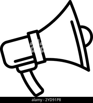 megaphone laudseaker - simple vector icon  Stock Vector