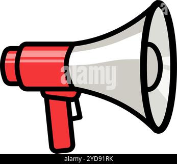 megaphone laudseaker - simple vector icon  Stock Vector