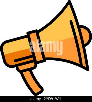 megaphone laudseaker - simple vector icon  Stock Vector
