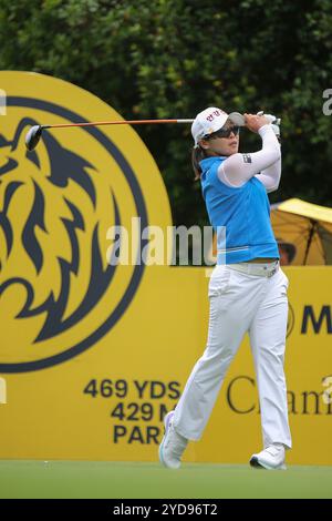 Jin Hee Im of South Korea hits from the ninth tee during the first ...