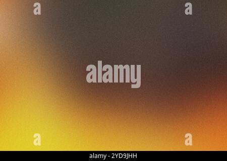 Yellow and brown gradient background with grain texture, perfect for social networks or any project Stock Photo