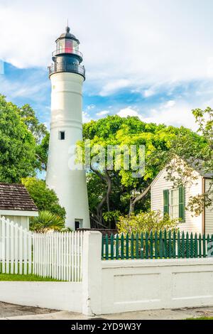 Key West Lighthouse, Florida USA Stock Photo