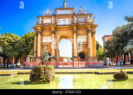 Piazza della Liberta square and Triumphal Arch of the Lorraine in Florence Stock Photo