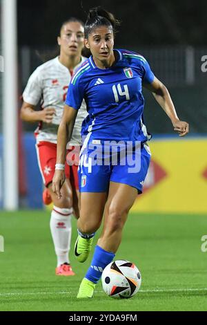 Rome, Lazio. 25th Oct, 2024. Chiara Beccari of Italy during football woman friendly match Italy v Malta at The Fontana stadium, Rome, Italy, October 25th, 2024 Credit: massimo insabato/Alamy Live News Stock Photo