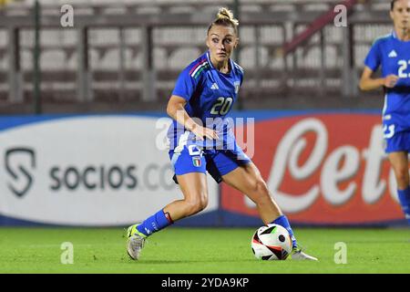 Rome, Lazio. 25th Oct, 2024. Giada Greggi of Italy during football woman friendly match Italy v Malta at The Fontana stadium, Rome, Italy, October 25th, 2024 Credit: massimo insabato/Alamy Live News Stock Photo