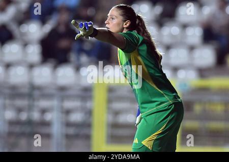 Rome, Lazio. 25th Oct, 2024. Laura Giuliani of Italy during football woman friendly match Italy v Malta at The Fontana stadium, Rome, Italy, October 25th, 2024 Credit: massimo insabato/Alamy Live News Stock Photo