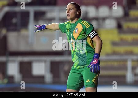 Rome, Lazio. 25th Oct, 2024. Laura Giuliani of Italy during football woman friendly match Italy v Malta at The Fontana stadium, Rome, Italy, October 25th, 2024 Credit: massimo insabato/Alamy Live News Stock Photo