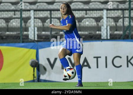 Rome, Lazio. 25th Oct, 2024. Angelica Soffia of Italy during football woman friendly match Italy v Malta at The Fontana stadium, Rome, Italy, October 25th, 2024 Credit: massimo insabato/Alamy Live News Stock Photo