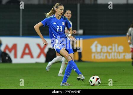 Rome, Lazio. 25th Oct, 2024. Julie Piga of Italy during football woman friendly match Italy v Malta at The Fontana stadium, Rome, Italy, October 25th, 2024 Credit: massimo insabato/Alamy Live News Stock Photo