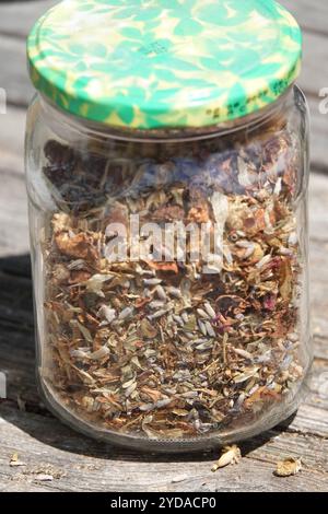 Mixed dried herbs Stock Photo