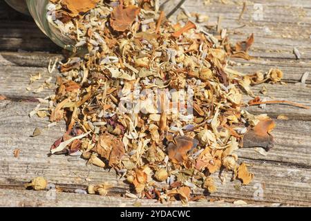 Mixed dried herbs Stock Photo