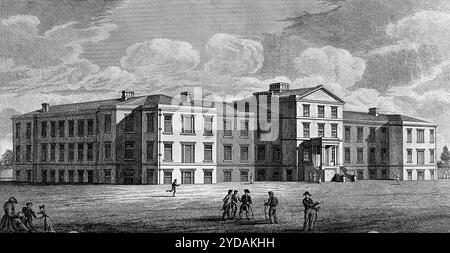 Cheshire Lunatic Asylum, Cheshire. Line engraving by Dean after Musgrove.        Musgrove.    Date:      1831 Stock Photo