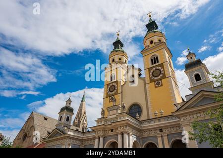 View of the Brixen Cathedral in South Tyrol, Italy. Stock Photo