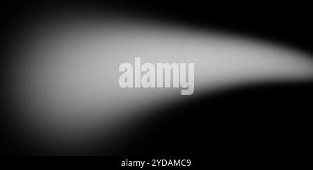 Diagonal gradient of grainy texture transitioning from black to white Stock Photo