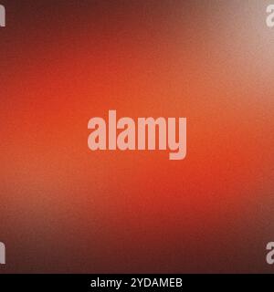 Abstract background with a grainy texture, featuring a smooth gradient from red to orange Stock Photo