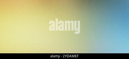 Grainy texture on a yellow and blue gradient background Stock Photo