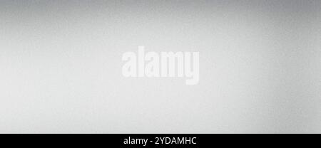 Illuminated gradient light on grainy silver metallic background Stock Photo