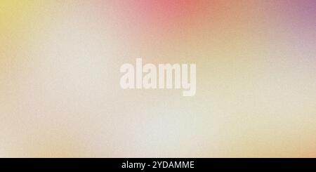 Grainy abstract background with a yellow to pink and beige color gradient Stock Photo
