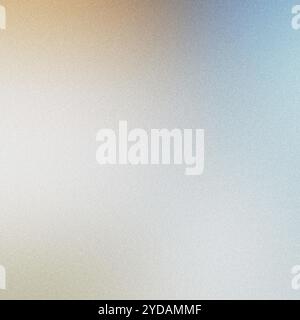 White background fading from orange and blue to grainy texture Stock Photo